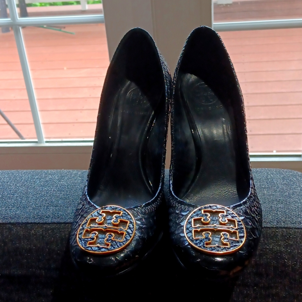 Tory Burch Black Wedges